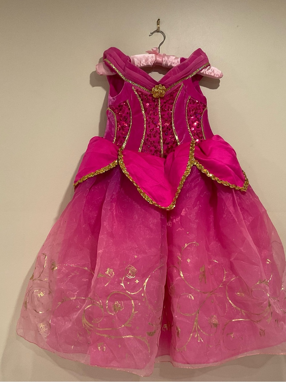 Disney Princess Aurora Size 5/6 Kids Ball Dress